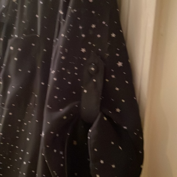 Torrid black sheer blouse with star pattern size 3X - Picture 4 of 5